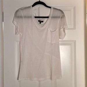 Sheer white tee